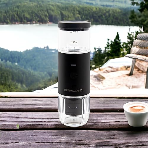 Miniatura 8 de Mini cafetera portátil de café expreso recargable por USB para espresso en polvo o cápsula