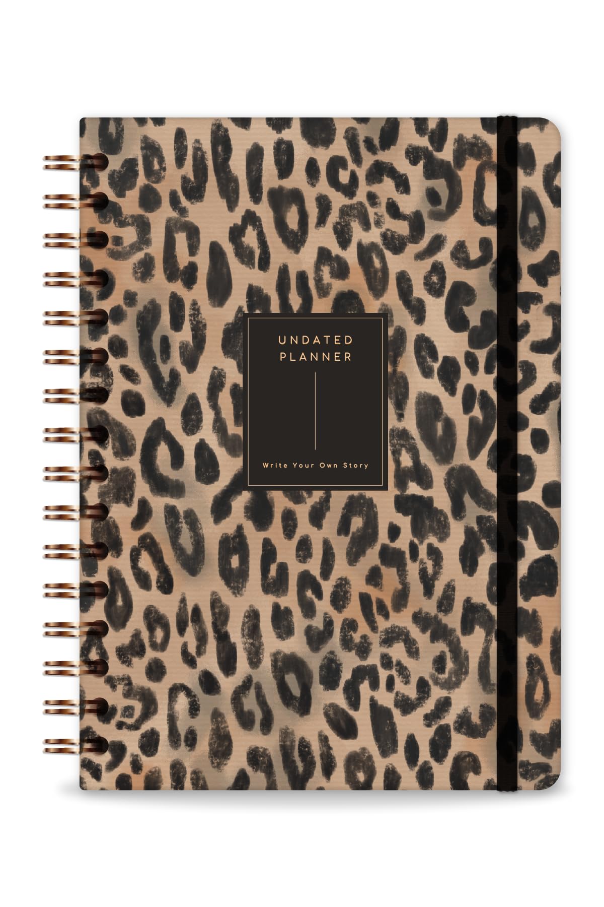 PAPERORA A5 Spiralli Süresiz Planlayıcı Ajanda Leopar - 15x21