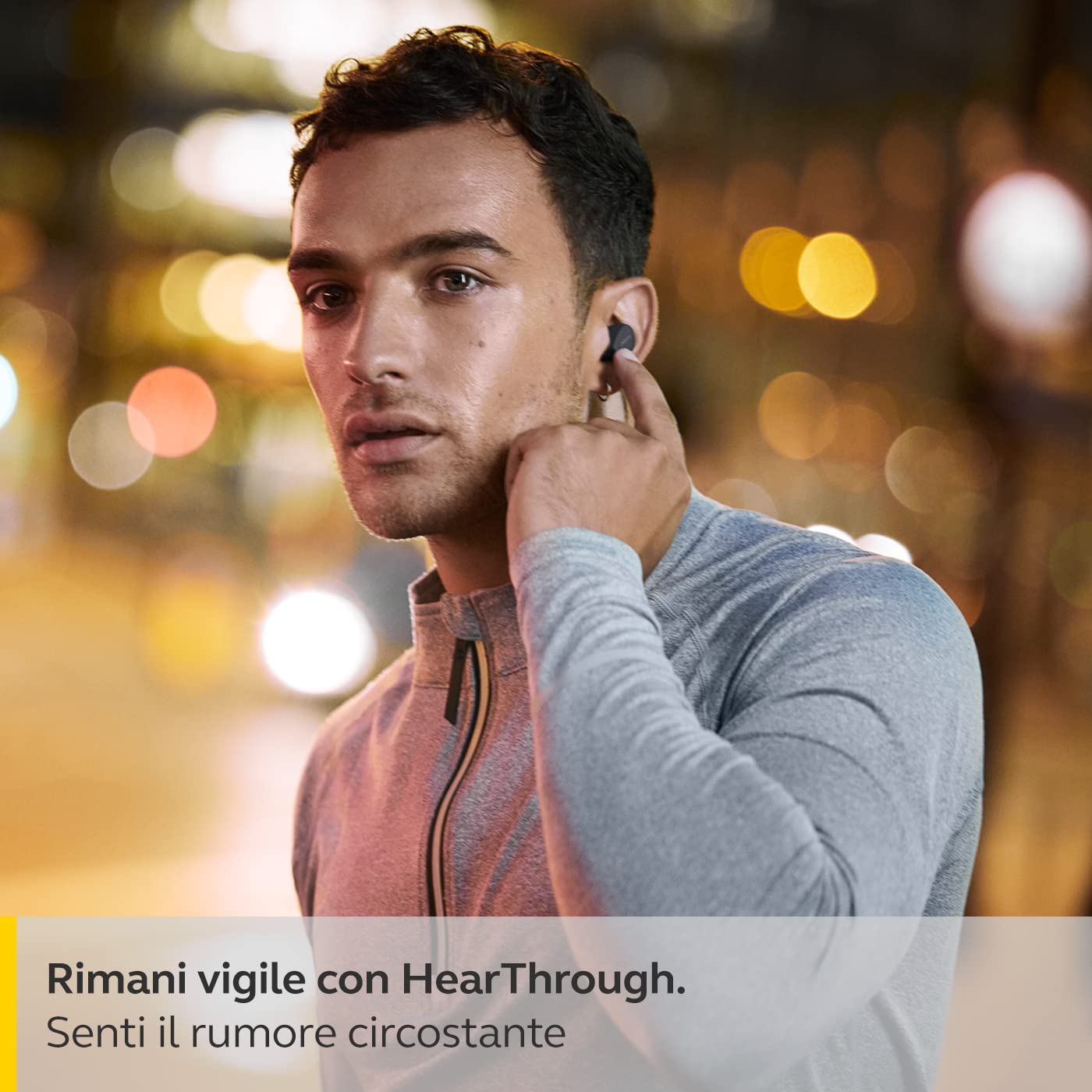 Jabra Elite 4 Active Auricolari Bluetooth In-Ear, Auricolari Wireless Con Secure Sport Fit, 4 Microfoni Integrati, Cancellazione Attiva Del Rumore E Tecnologia Hearthrough Regolabile, Nero
