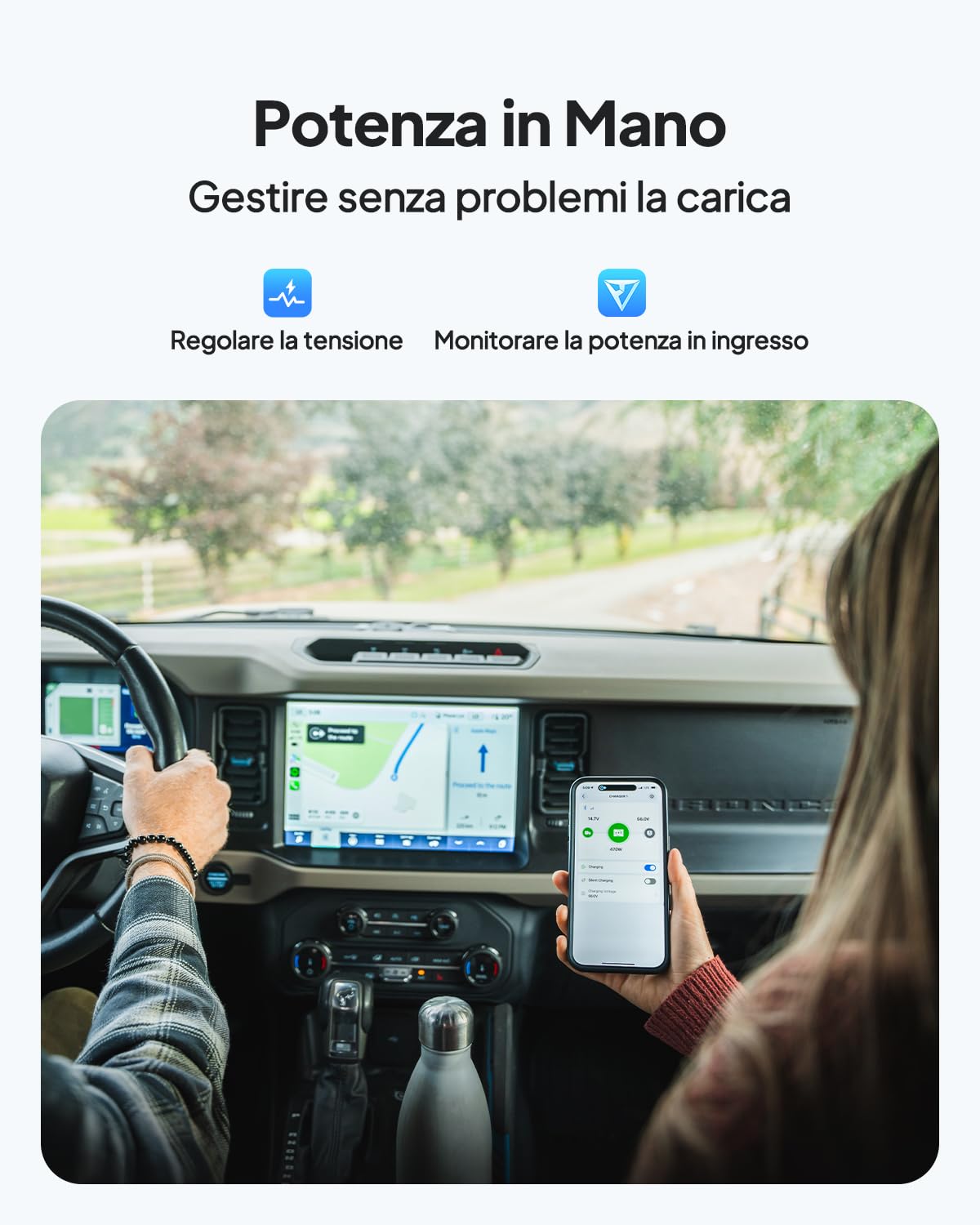 BLUETTI Charger 1, 560W Alternator Charger, Fast CC-CC Charge per centrale elettrica portatile, 6 x più veloce, compatibile con il 95% di generatore solare, perfetto per Viaggi, RV
