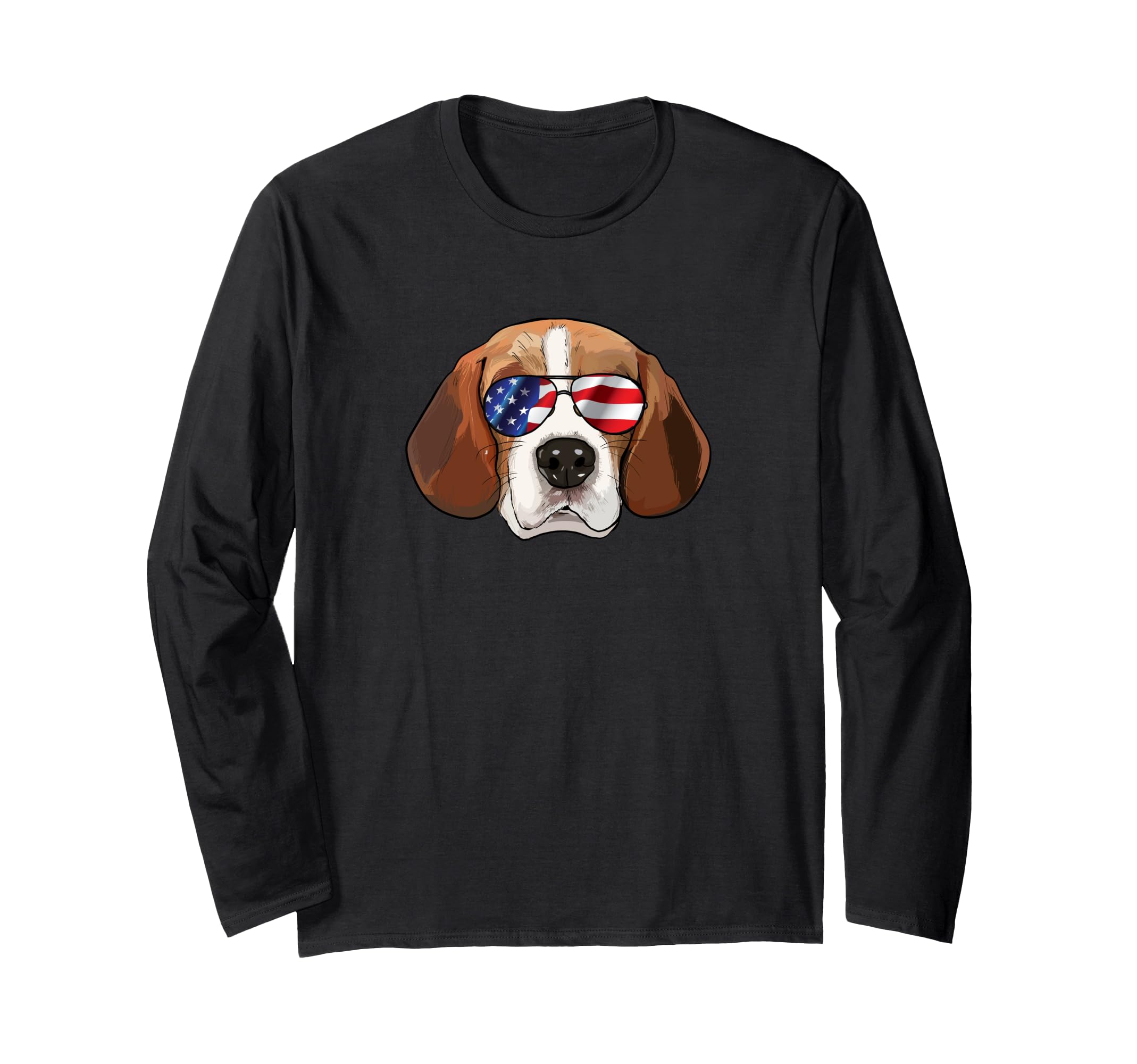 American beagle Cute Patriotic USA beagle Long Sleeve T-Shirt