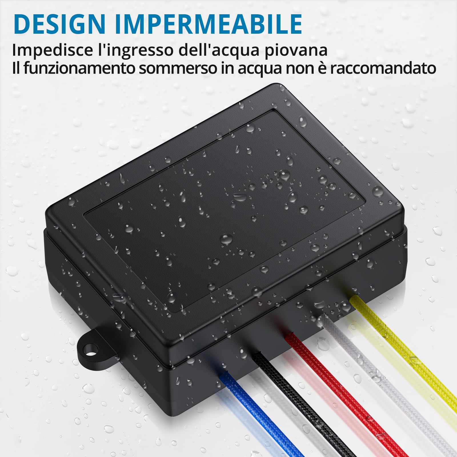 AUTOUTLET 2pz Kit Telecomando Verricello 12V 100 piedi Wireless di Ripristino Controller Interruttore Auto ATV Camion 17.000 libbre Batteria incluse