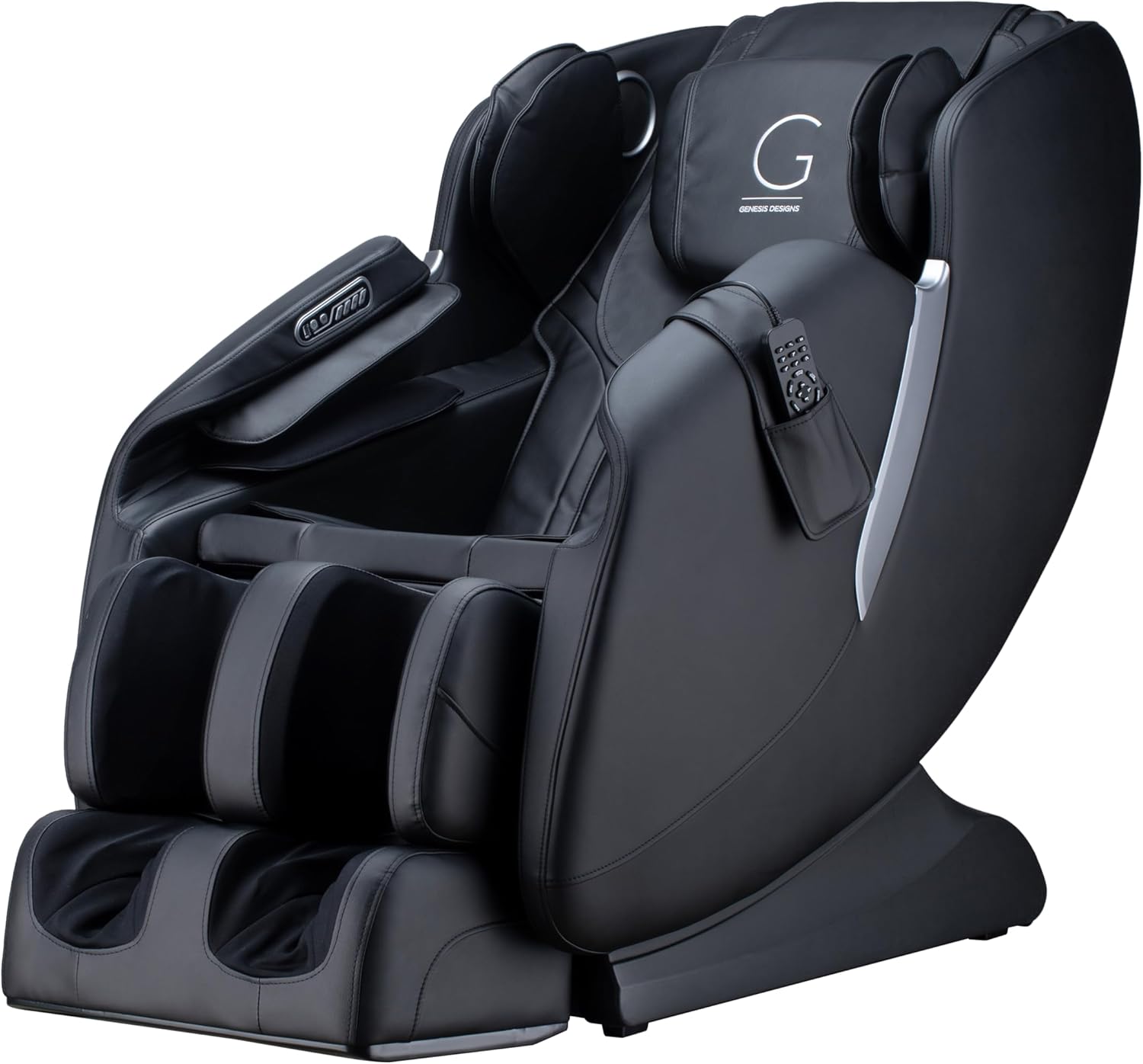 Genesis Designs Full Body Massage Chair with 14 Fixed Points, Zero Gravity, Bluetooth, Heated- Black