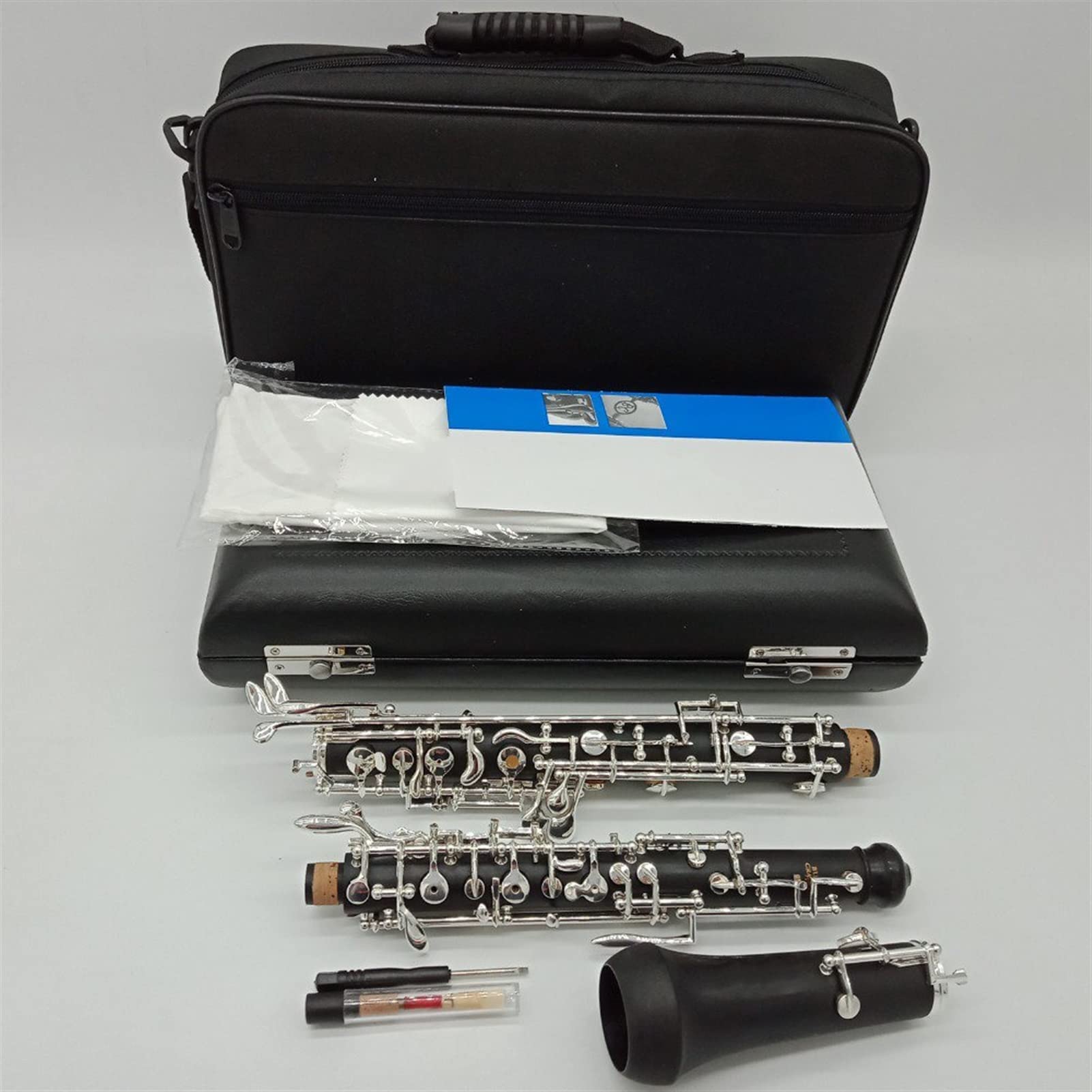 ZUZU Oboe Professional Bakelite Student Oboe C Key Musical Struments con Accessori per Anelli di Custodia Parti Oboe