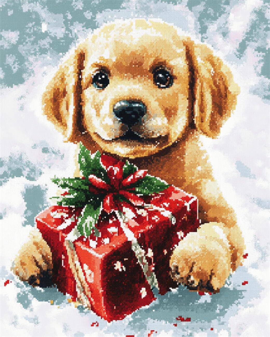AxiangziK DIY Cross Stitch Kit Cartoon Dog 11CT 60x80cm