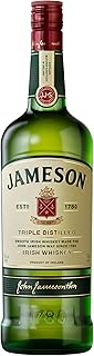 Jameson Original Triple Distilled Blended Irish Whiskey 40 ABV 1L Irish Whiskey with Spicy Wood and Sweet Notes Blended Irish Whiskey with Signature Smoothness Triple Distilled in Ireland