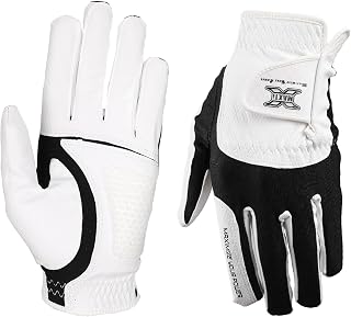 BURKE Golf Glove for Men Women, Left Right Handed Golfer Black Pink Golf Glove