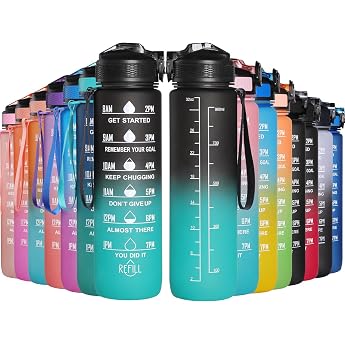 GeeRic Water Bottle 750 ml   1000 ml Sports Water Bottle BPA-Free Suitable for Carbonated Drinks Water Bottle for University Sports Fitness Bike Outdoor
