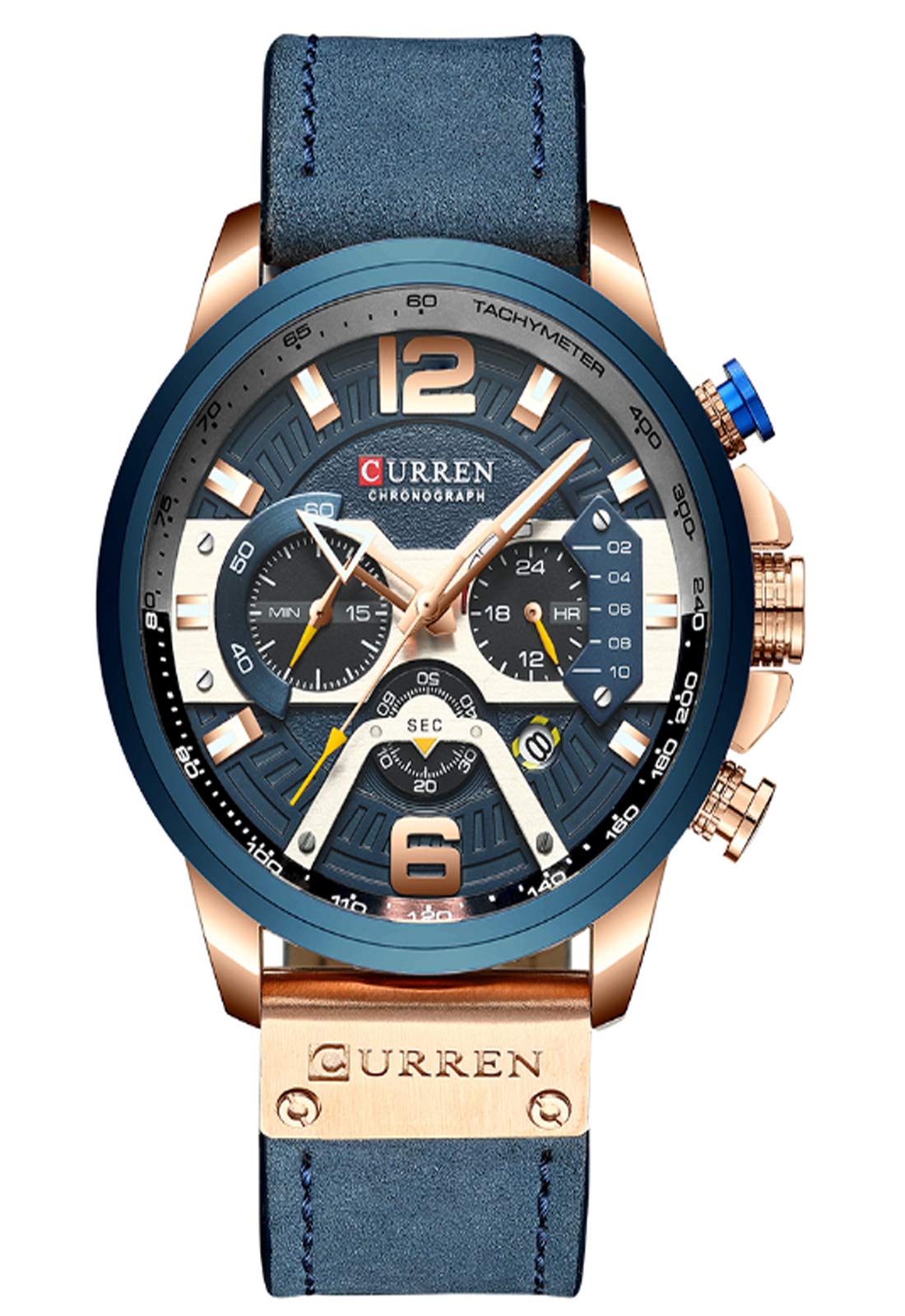 CURREN Analogue Mens Watch (Blue Dial) (B081CZPW62) Amazon Price History, Amazon Price Tracker