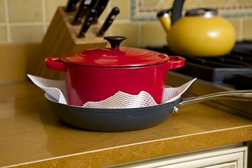 Miniatura 7 de Forro marca Duck para estantes y fondos de cajón, Select Grip EasyLiner, no adhesivo, 12 pulgadas x 10 pies, blanco, 1359539