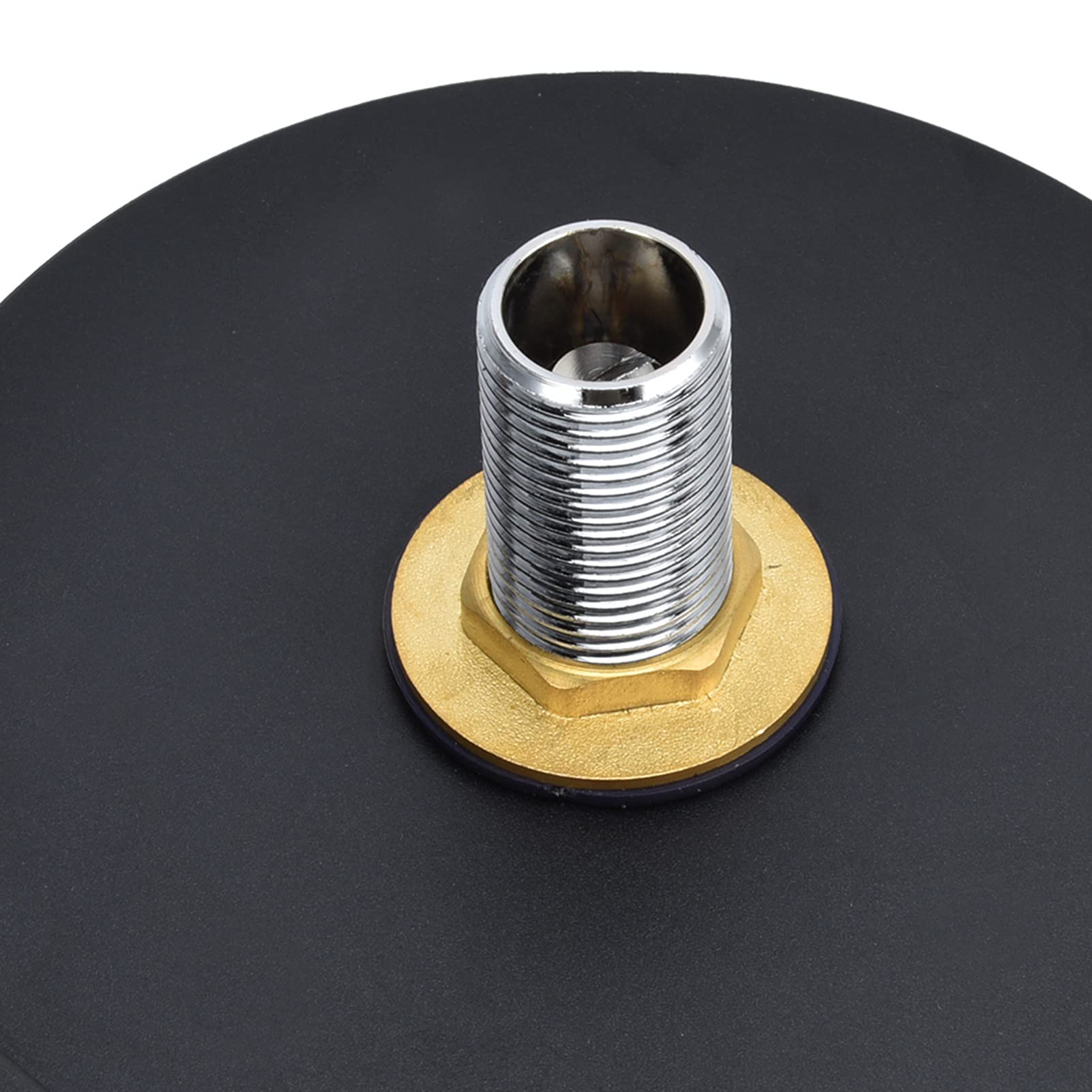 Enjuagador de vasos para fregadero de cocina, lavavasos automático de alta presión con cuerpo y manguera de acero inoxidable para uso doméstico, en bares, restaurantes y comercios (Negra)