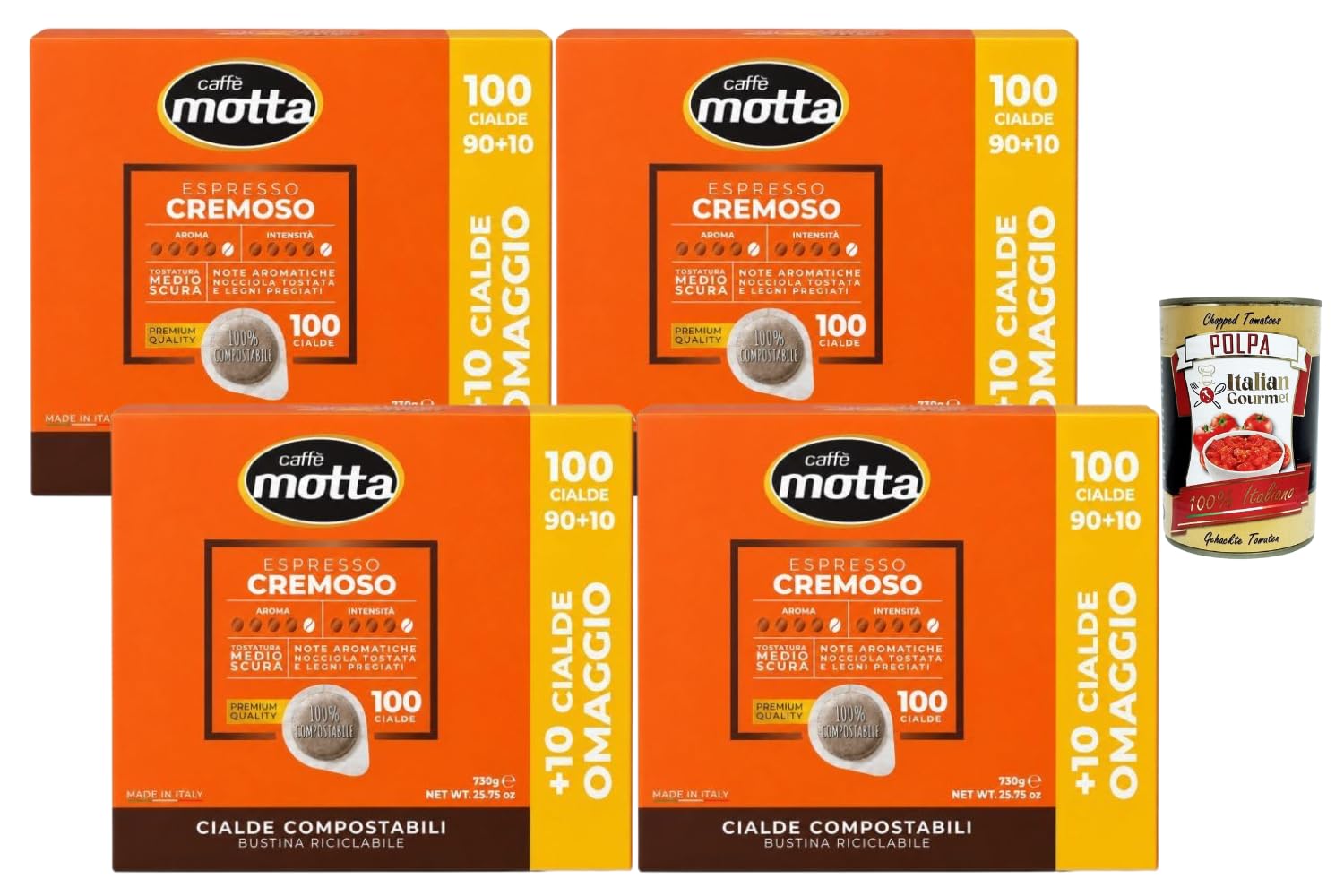 Italian Gourmet Caffe Motta E.S.E. Kaffeepads Cremoso 400 Stück 2,8kg