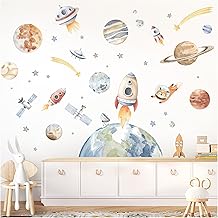 Little Deco DL5076 XL Wall Sticker Spaceship Space