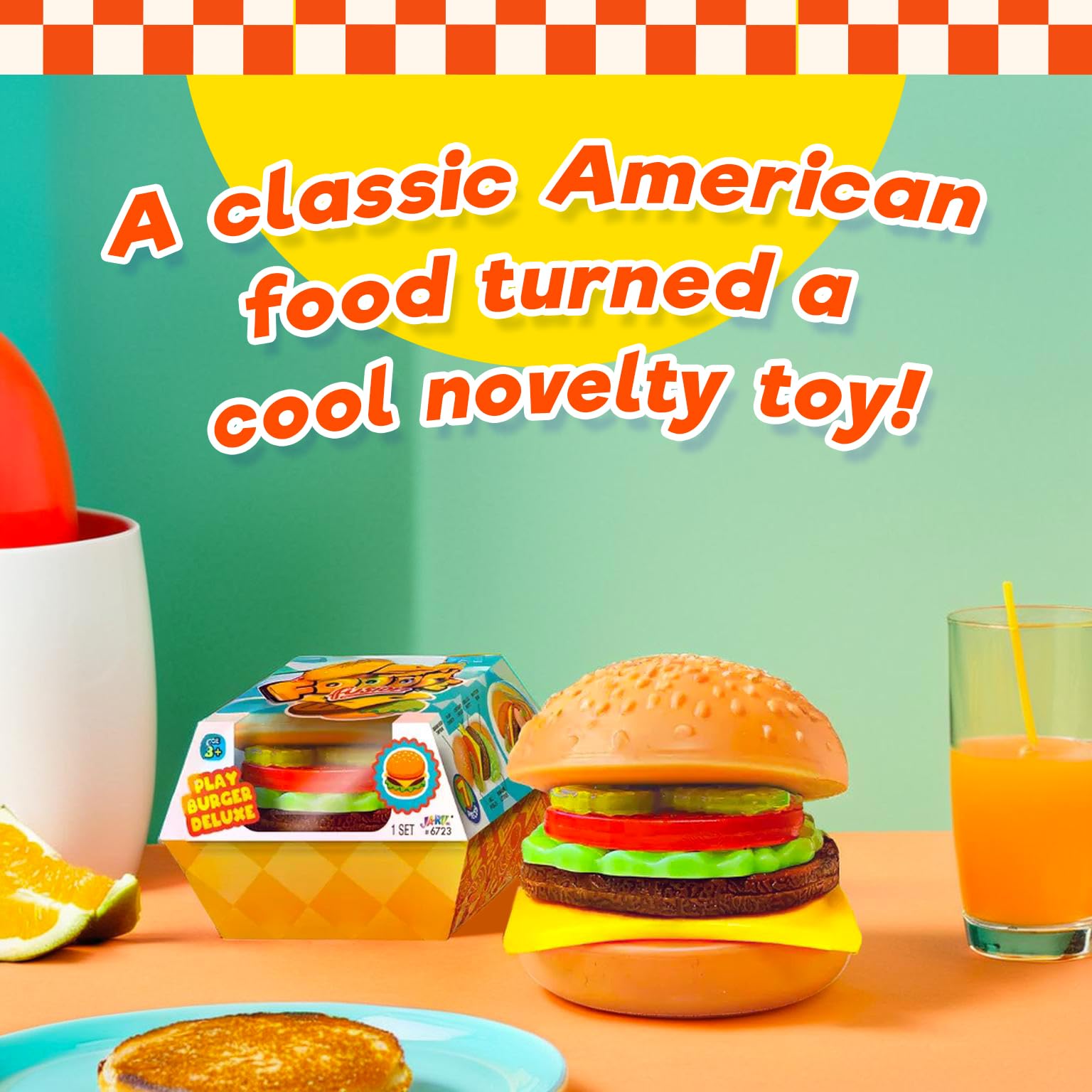 油彩『Burger Set』 Amazon.com: GiftExpress Burger & Hot Dog Fast Food Cooking Play