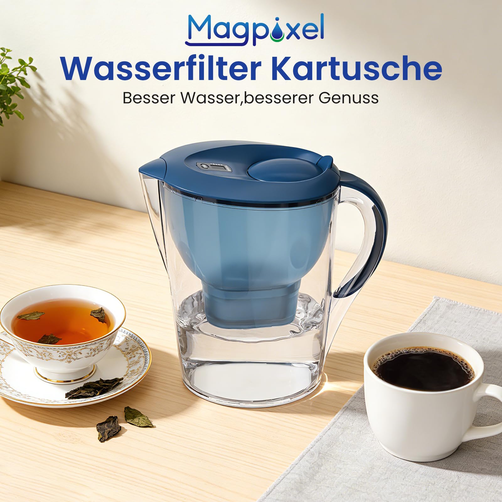 Wasserfilter Kartusche für BRITA Filter, 12er-Pack, Passend für Alle BRITA Wasserfilter-Kannen, Extra Kalkschutz, Reiner Wassergeschmack, filtert PFAS, Chlor, Kalk, Metalle, Ultimativer Geräteschutz