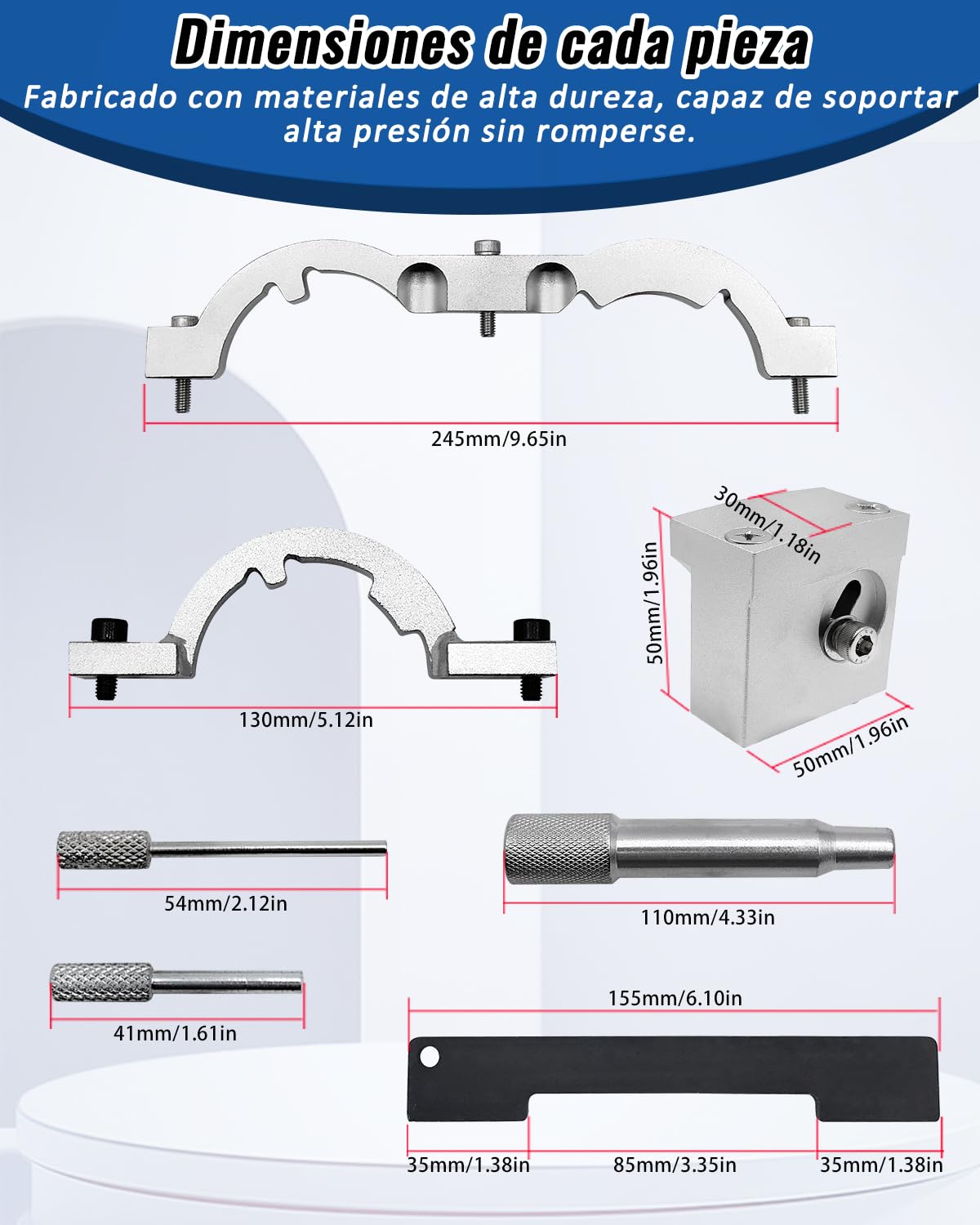 Kit Calado distribucion del Motor, Herramientas de Bloqueo árbol de levas compatibles con Chevrolet Opel Vauxhall 1.2, 1.4, reemplaza OEM EN-49977-100, EN-49977-200, EN-499-78, EN-953-A