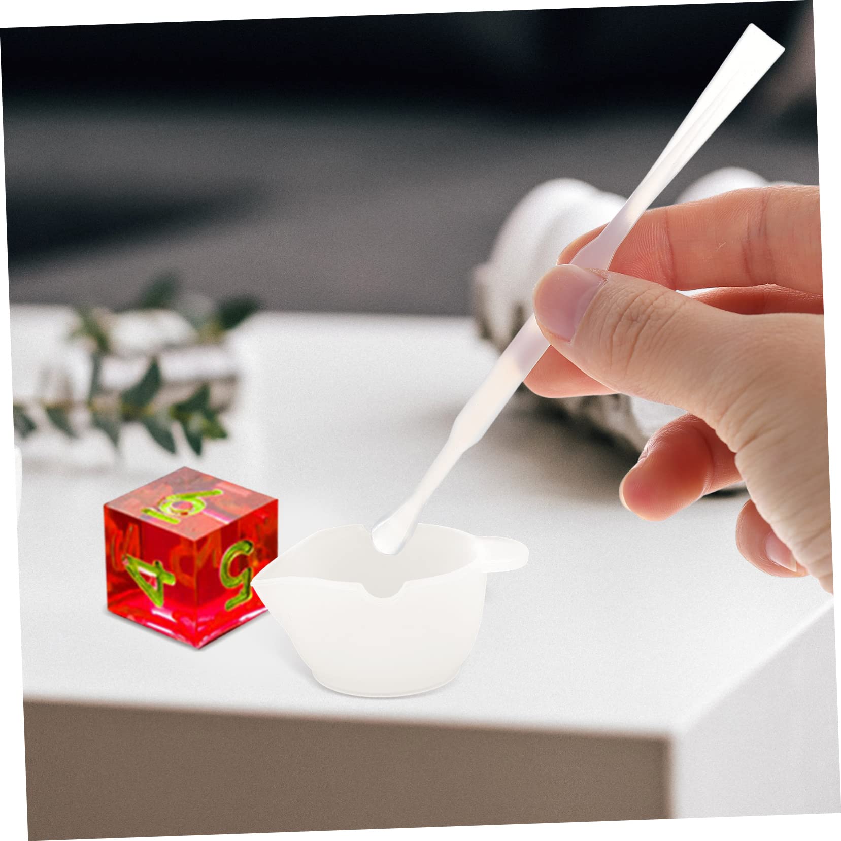 NUOBESTY 3pezzi Stampo Silicone Per Creazione Di Dadi Per Diy Crafts e Decorazioni Per Casa Mold Flessibile e Riutilizzabile Per Dadi Personalizzati Resina Epossidica