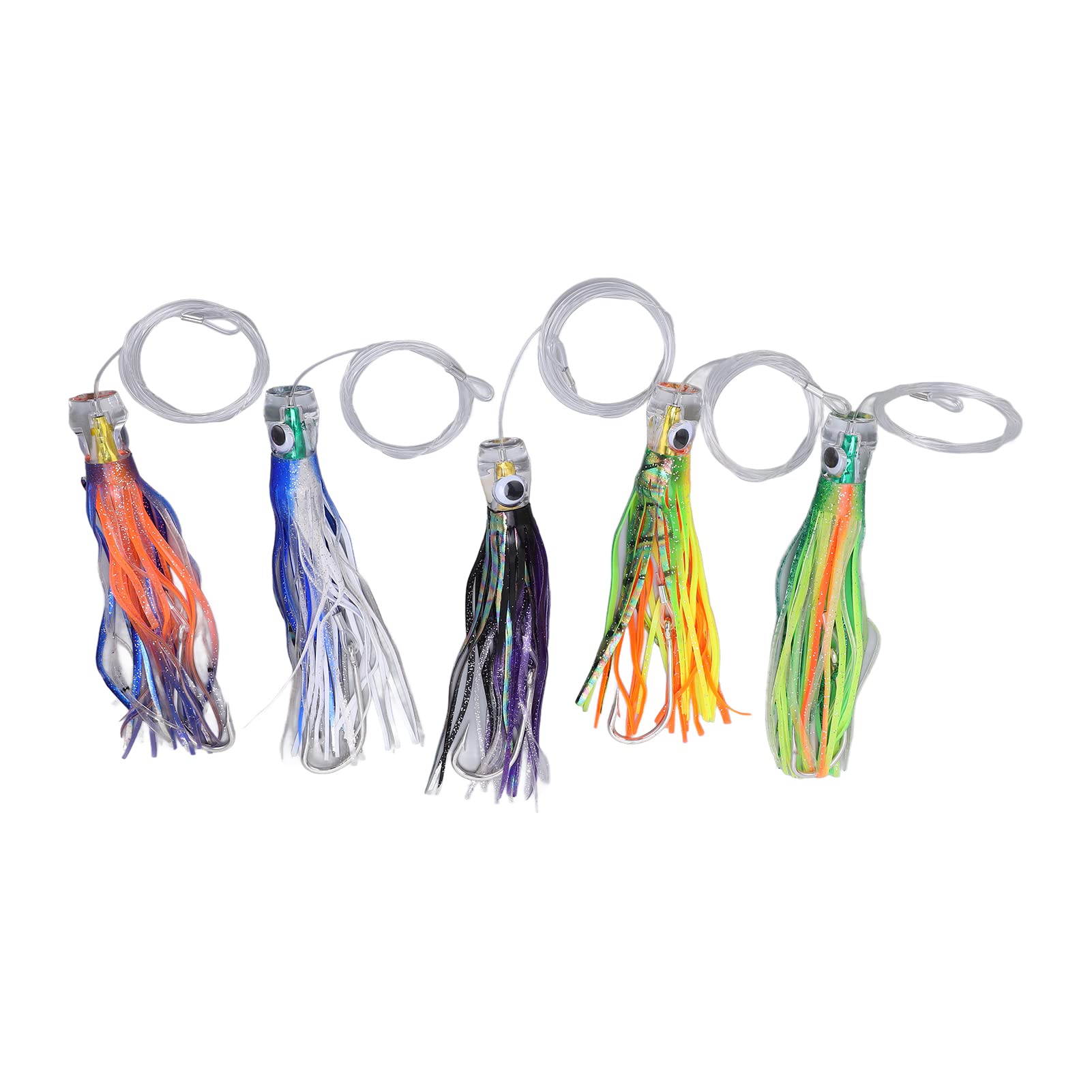 Leurre de Pêche à la Traîne en Acrylique 6pcs/Set avec Sac de Rangement