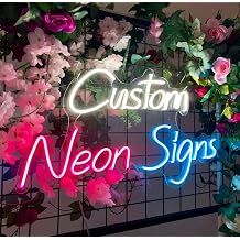 Custom Neon Signs Personalized LED Name Sign Neon Sign Customizable for Wall Decor Custom Light Up Sign for Kids Room, Wedding, Birthday Gift, Party Salon, Business Logo