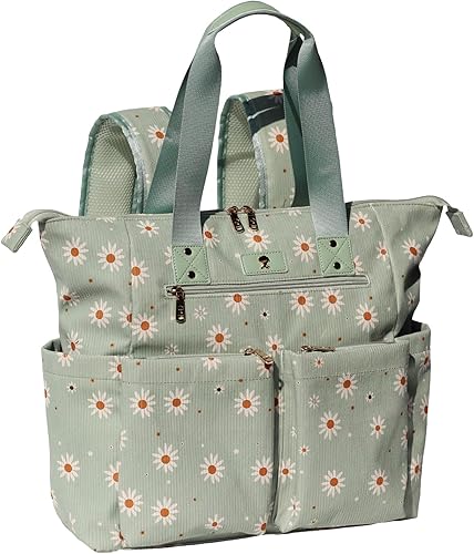 Miniatura 11 de ESVAN Bolsa de pañales Totepack Mochila 2 en 1 para mujer, multifuncional, de gran capacidad, con bolsillos aislados, viaje | Multifunctional,