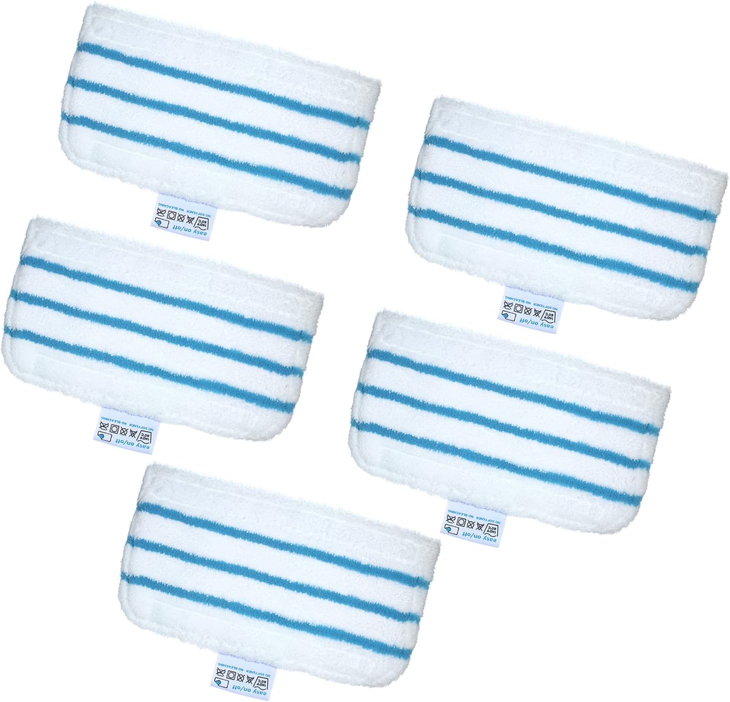 5 Pack Generic Steam Mop Pads Replacement for Washable Mopping Pad Accessories