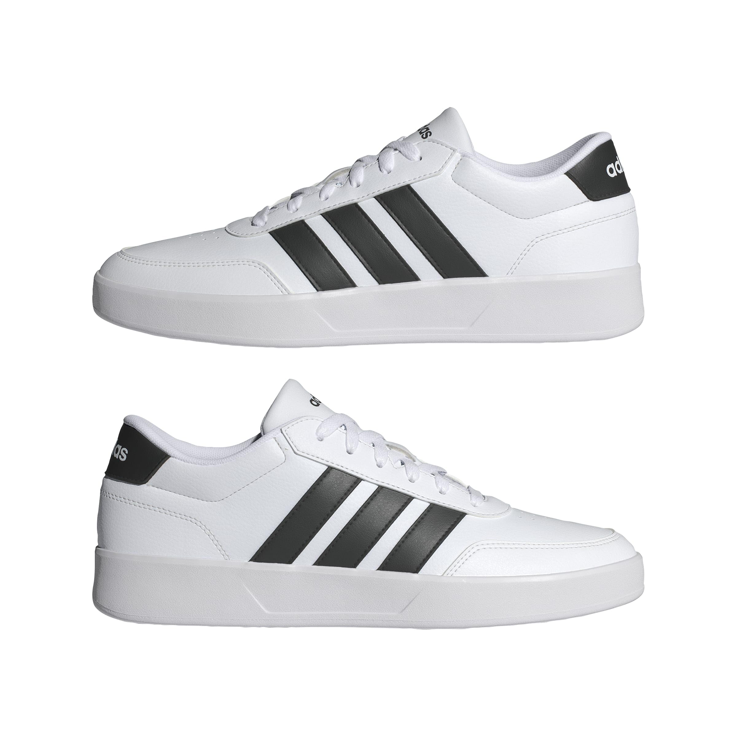 adidas BREAKNET 3.0 Erkek Ayakkabı Düşük Taban (Futbol Dışı), ftwr white/core black/ftwr white, 42 2/3