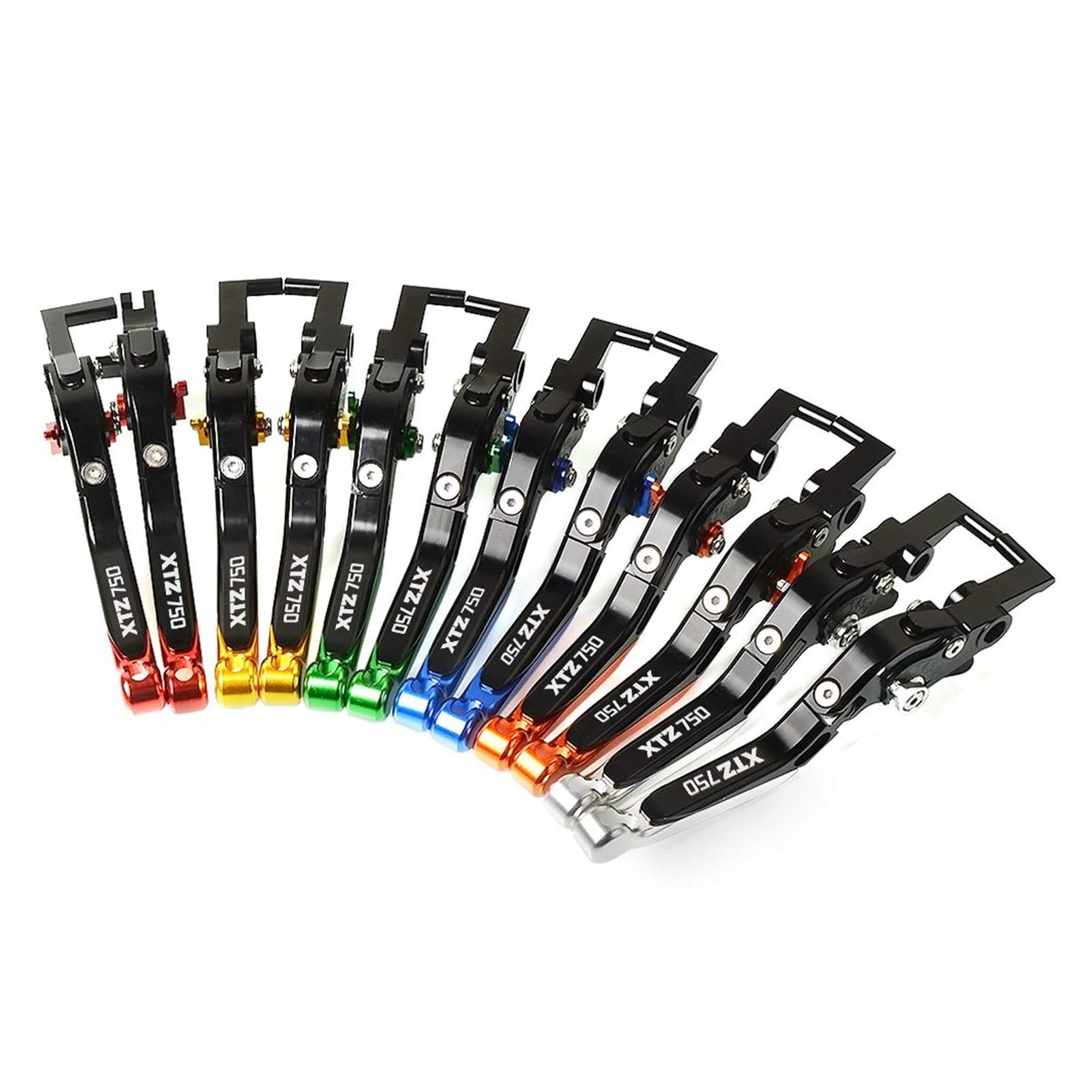 Leviers D'embrayage Et De Frein Réglables Pliants Pour Yamaha XTZ750 Super Tenere (1989-1995) - CNC Aluminium - Extensibles, Design Sportif - Couleur Au Choix