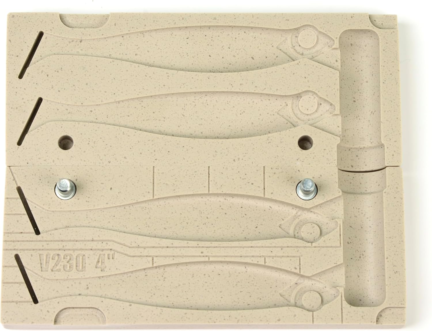 FatFish V230-2C Bait Mold Soft Plastiс Lure Making Injection Mold for Do-It Fishing Lures 4"