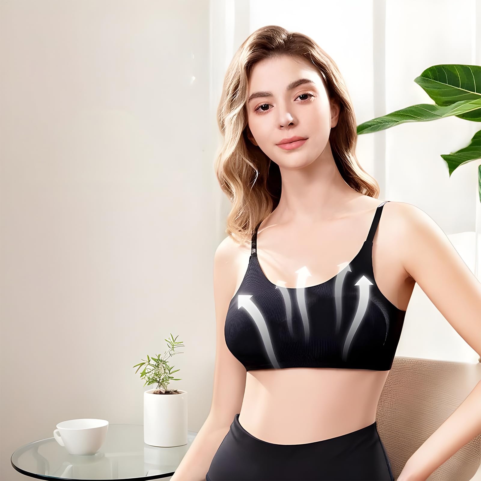 Masseur De Mamelon – Masseur De Sein Électrique Mains Libres, Thérapie De Réchauffement Réglable, Soutien-gorge Portable Réutilisable, Aide À L'allaitement Légère | Pour Les Femmes Mère Maternité Gros