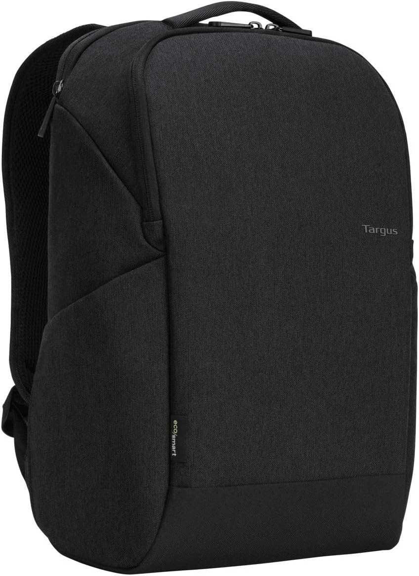Targus Cypress Slim Backpack with EcoSmart Designed for Business Traveler and Class Fit Up to 15.6-Inch Laptop/Notebook, Black (TBB584GL)
