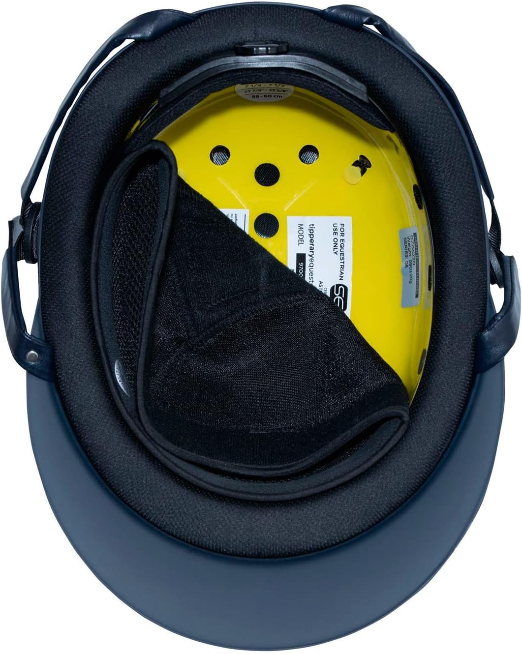 Tipperary Equestrian Horse Riding Helmet - Windsor - English Style Protective Horseback Riding Apparel - Customizable Fit and Cooling Ventilation