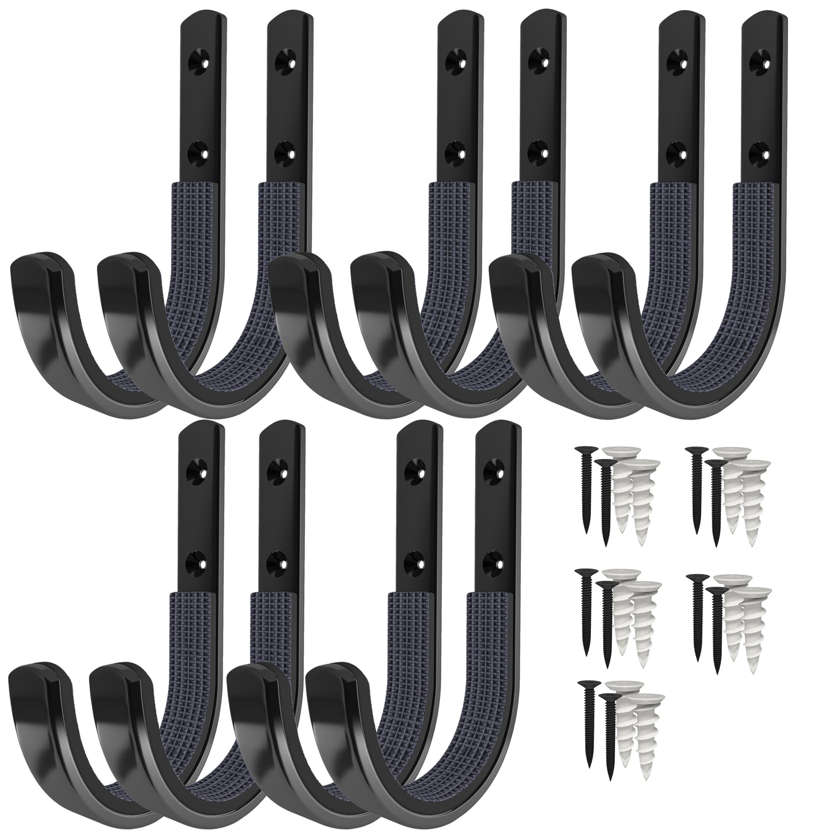 Spoligod Gun Racks for Wall, 50lbs Capacity, Alloy Steel, Black 5Pairs