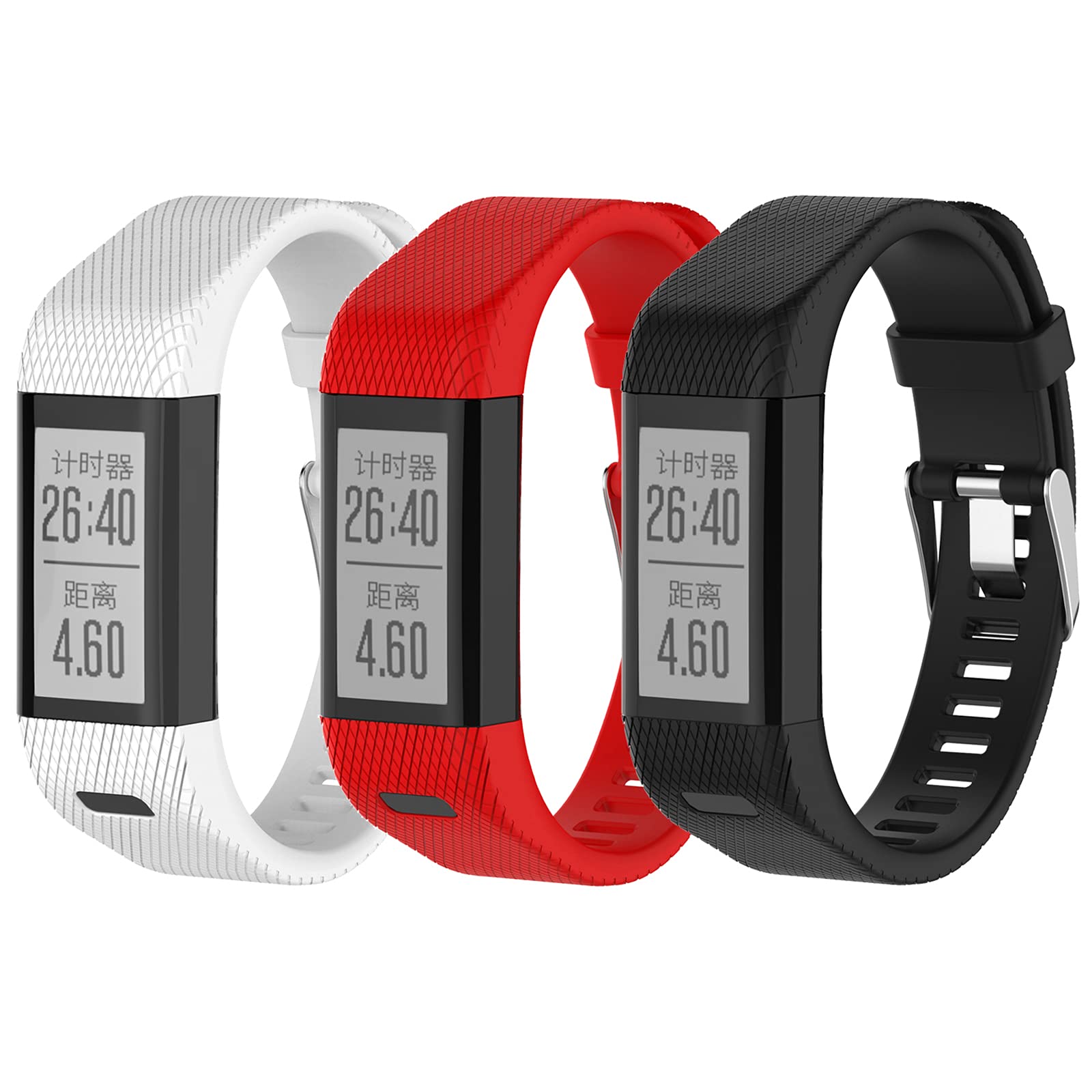 Compatible with Garmin Vivosmart HR+ Bands Women Men, Stylish Silicone Replacement Band Wristbands Straps Bracelet for Vivosmart HR Plus, Approach X10, Approach X40-picture-11