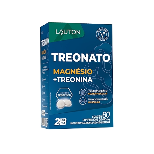 TREONATO Magnésio + Treonina (Clinical Series) 60 cps - Lauton