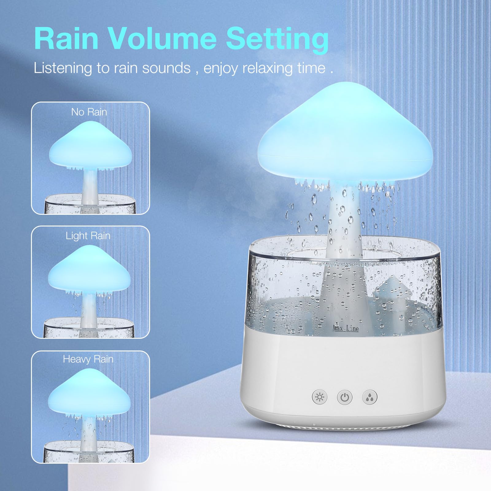 TOYANDONA Diffuseur Humidificateur D'huiles Essentielles de Nuage Blanc 450ml Lumière de Nuit LED et Alimentation Usb-c pour Chambre Décorative