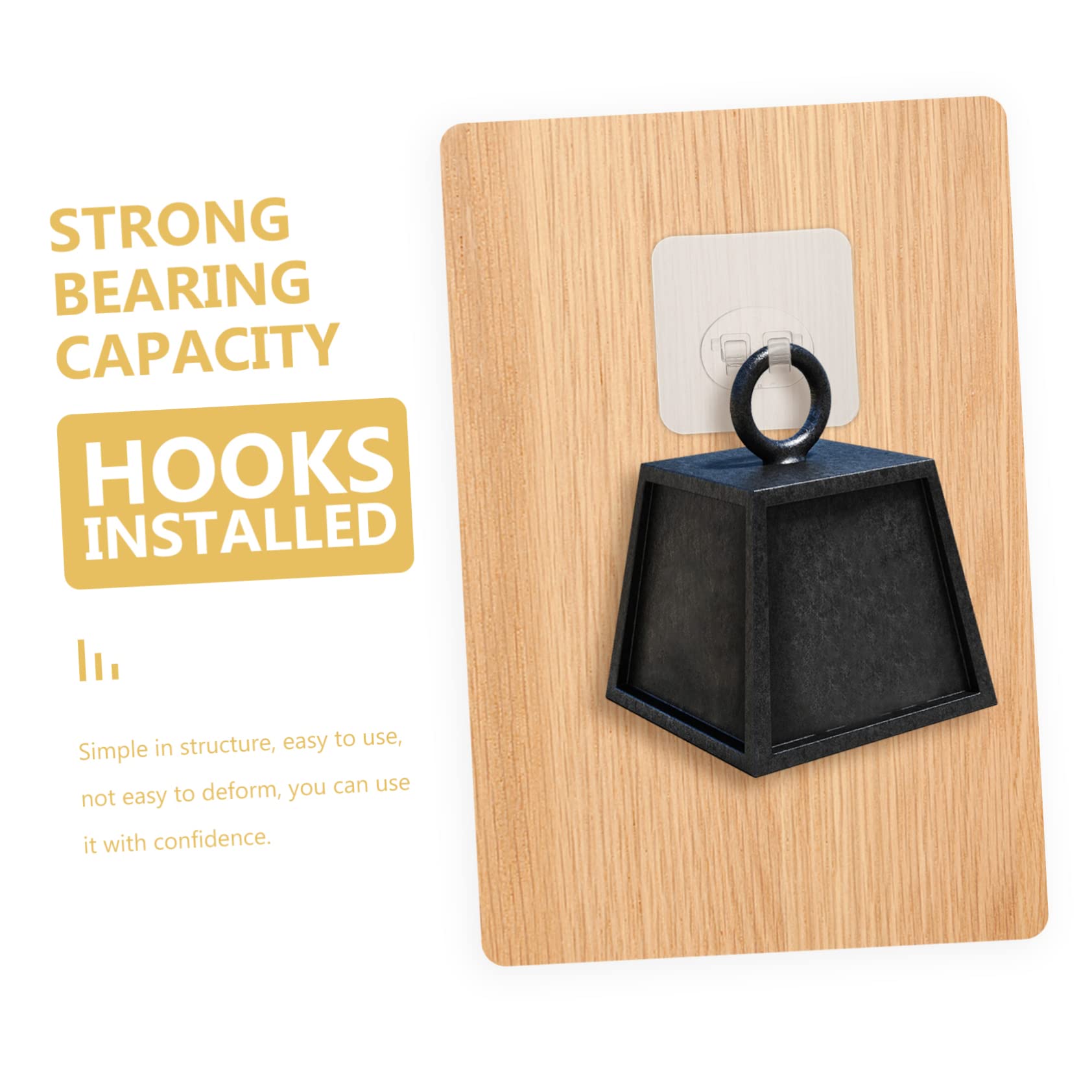 Mipcase 5 Set Ganci Adesivi Trasparenti Per Parete Resistenti Foratura Per Bagno Cucina Camera Da Letto Supporto Fissaggio Forte Su Superfici Lisce Come Marmo 12 Pezzi*5