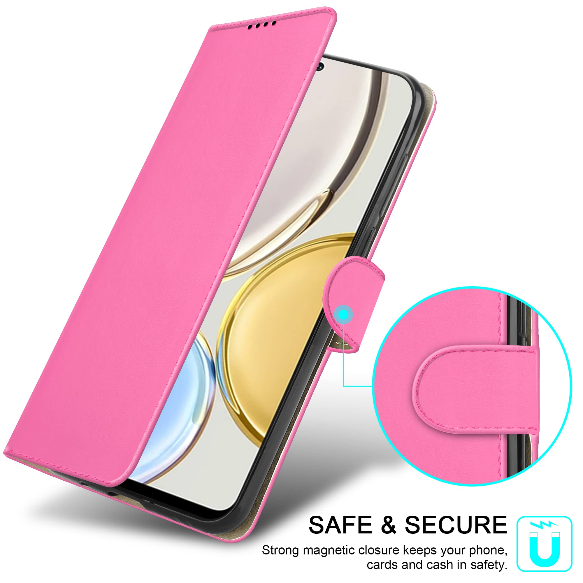 GOKEN Cover per Honor Magic4 Lite, Custodia Flip PU Pelle TPU