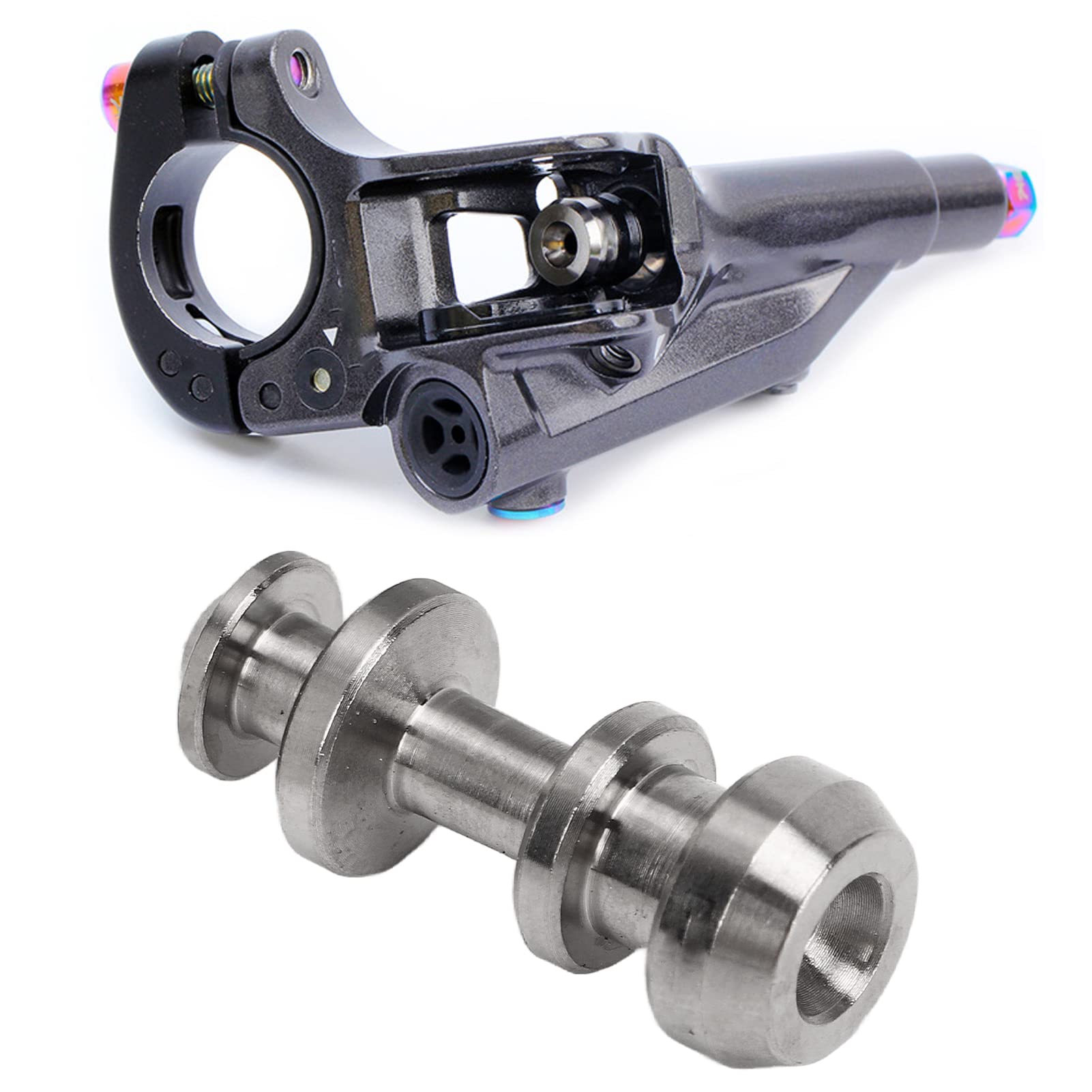 OUKENS Risk Tige De Piston De Frein De Vélo, Piston De Levier De Frein à Disque Hydraulique en Alliage De Titane Robuste, Pièces De Réparation De Bague D'étanchéité pour XT M8000 M785 pour SLX M7000