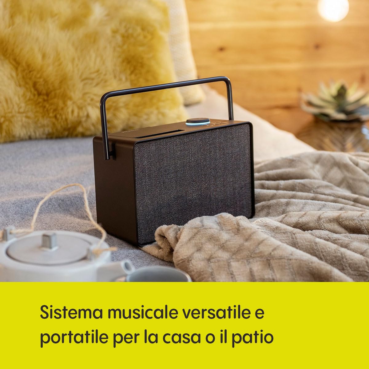 Pure Evoke Play radio DAB+/FM 40W Bluetooth internet radio Nero Caffè