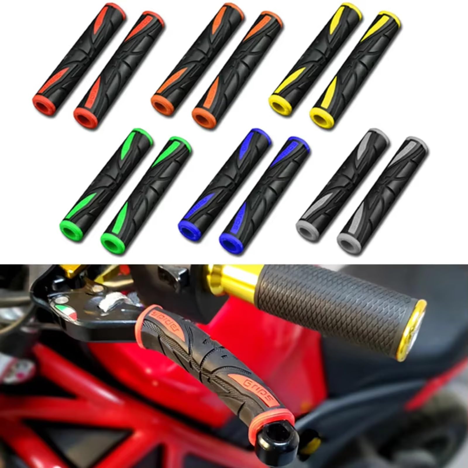 Protector Antideslizante Suave Cubierta Universal Agarre Motocicleta