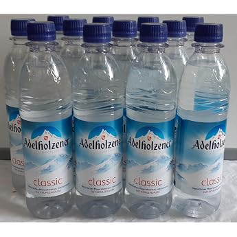 Adelholzener Classic Mineral Water 12 Bottles of 0.5 Litres with Reusable Deposit