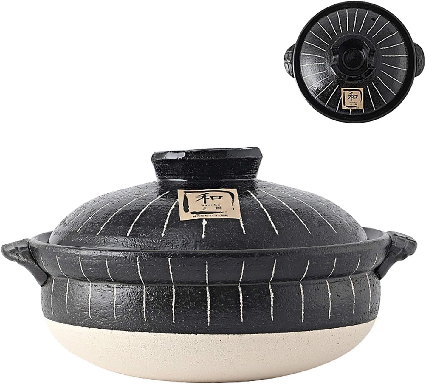 Casserole en argile traditionnelle céramique pour ragoûts et faitout