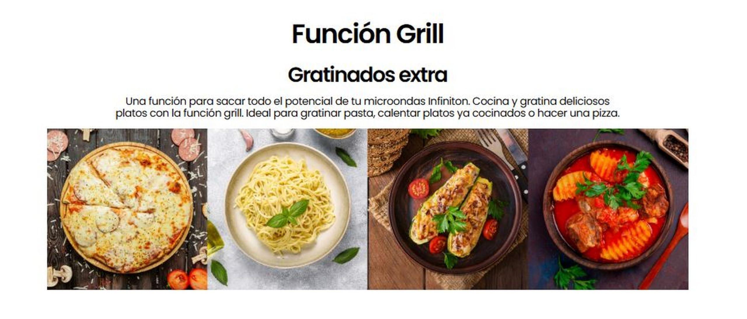 MICROONDAS INFINITON MW-2015 con Grill Y LED/Blanco