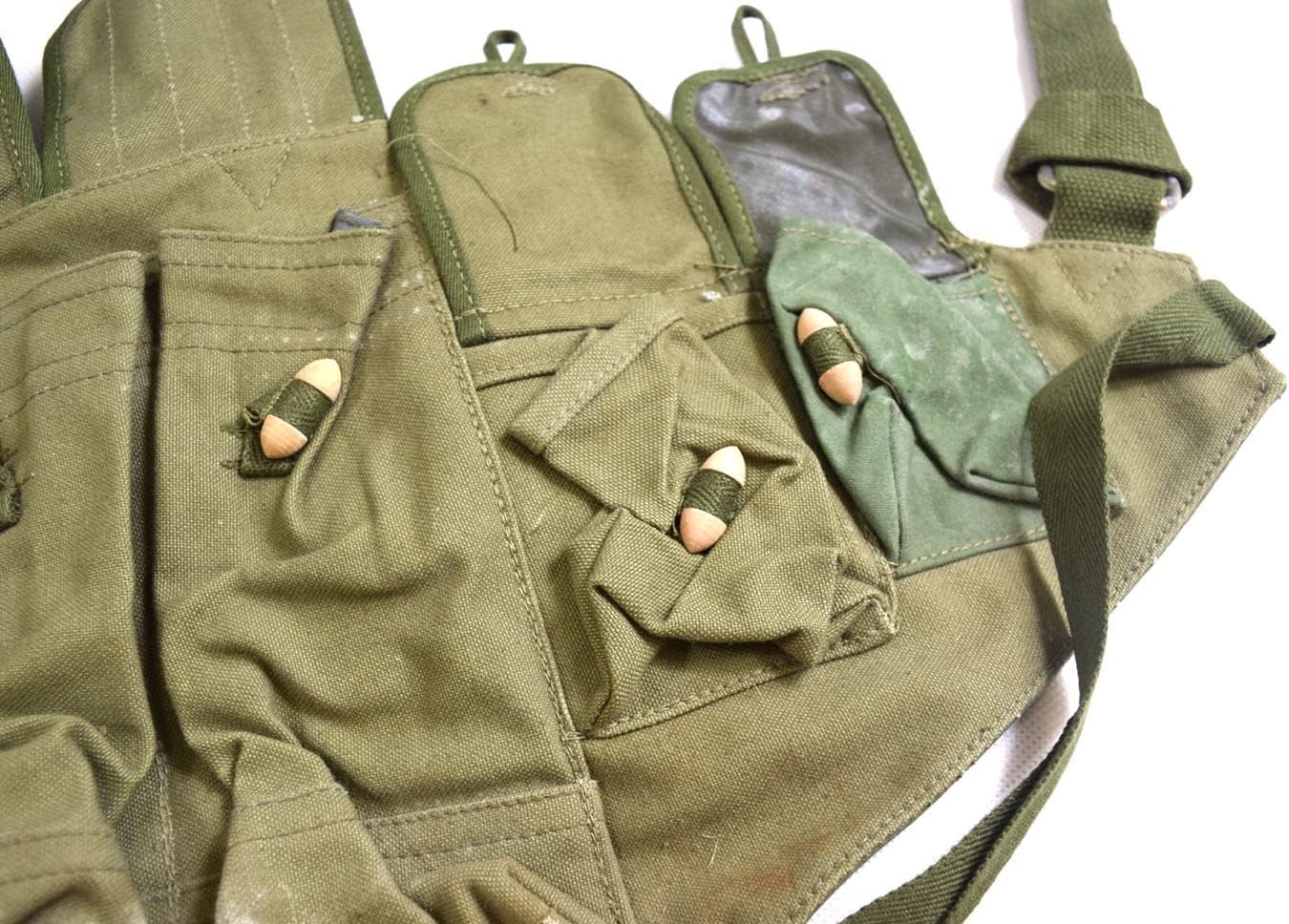 Surplus Chinese Type 56 Chest Rig 7-Pocket Bandoleer Cartridge Holder Ammo Pouch Bag Original Item