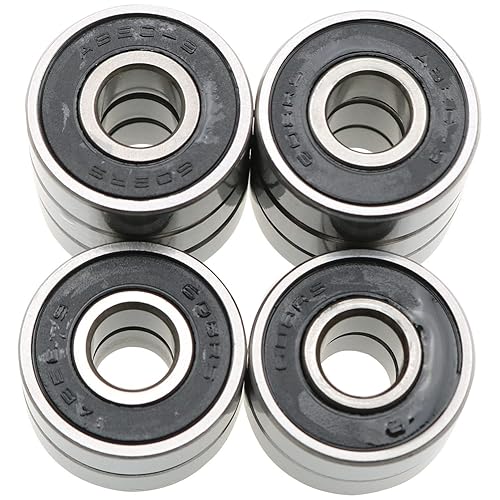 ZZHXSM 10 rodamientos de patineta de 0315 x 0866 x 0276in rodamientos de bolas de ranura profunda 608 ABEC-9 doble goma sellada rodamientos de