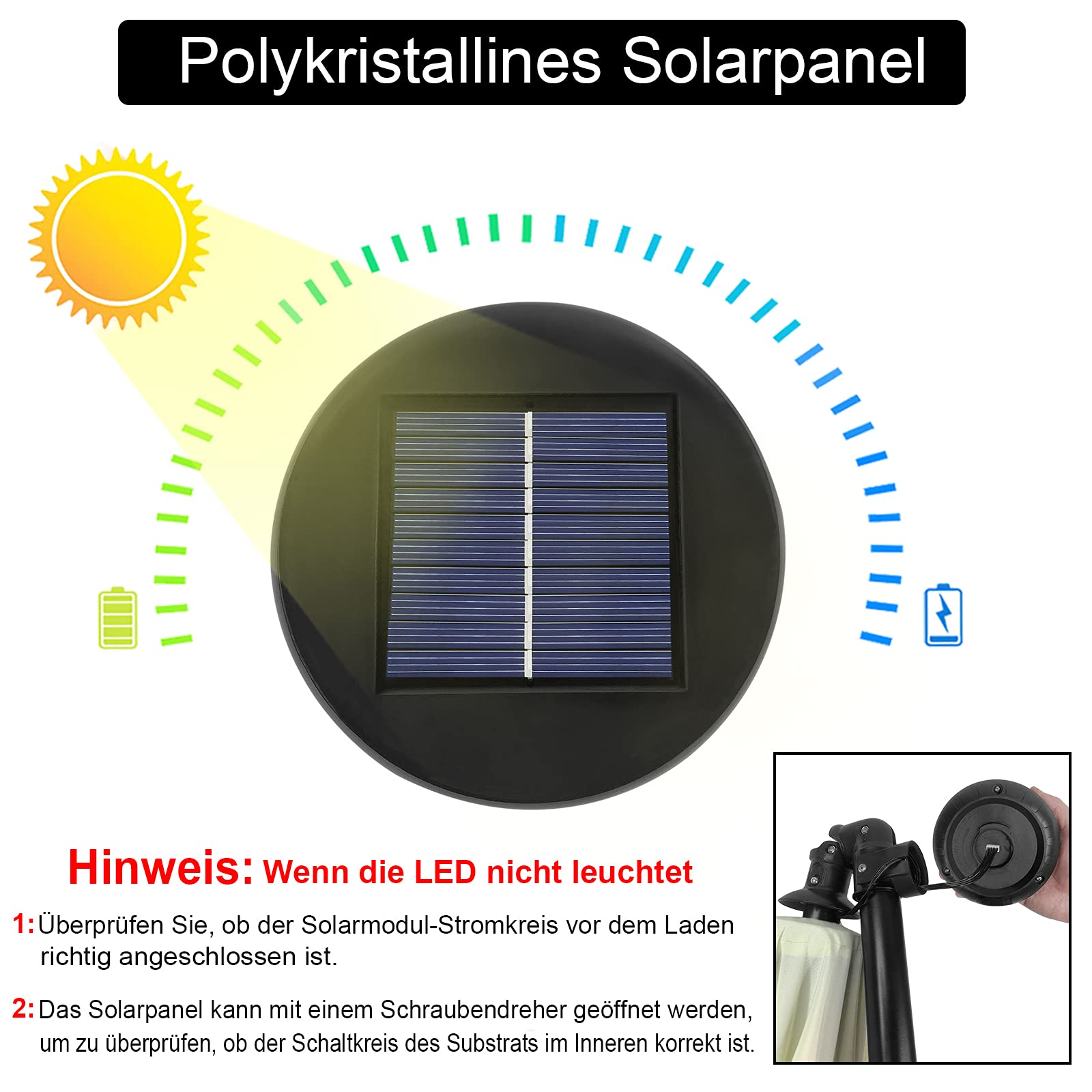 LARS360 Sombrilla Parasol Excéntrico Banana Con Solar LED para Terraza Jardín Balcón Mástil de Aluminio y 100% Poliester Tela, con Base de Cruz, Color Gris Oscuro 300cm Protección UV y Impermeable