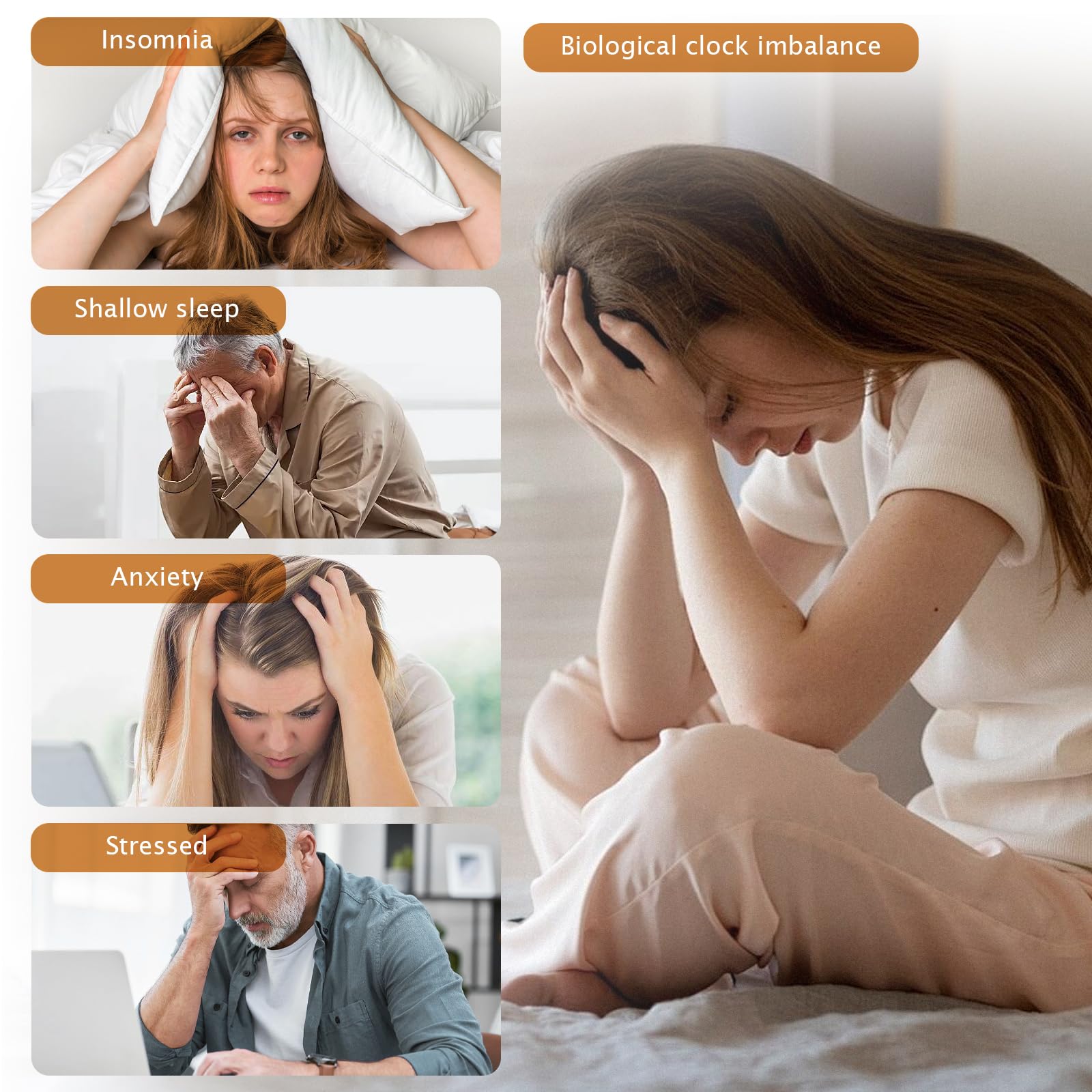Appareil d'aide au sommeil, dispositif de soulagement de l'insomnie, appareil d'aide au sommeil avec clips d'oreille, instrument de sommeil intelligent pour aider à dormir, dormir rapidement, soulager