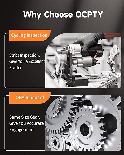 Miniatura 6 de OCPTY Ajuste de arranque para issan Altima/Sentra 2.5L w/at 2002 2003 2004 2005 2006 2007 M0T60781 SR2283X 17835N