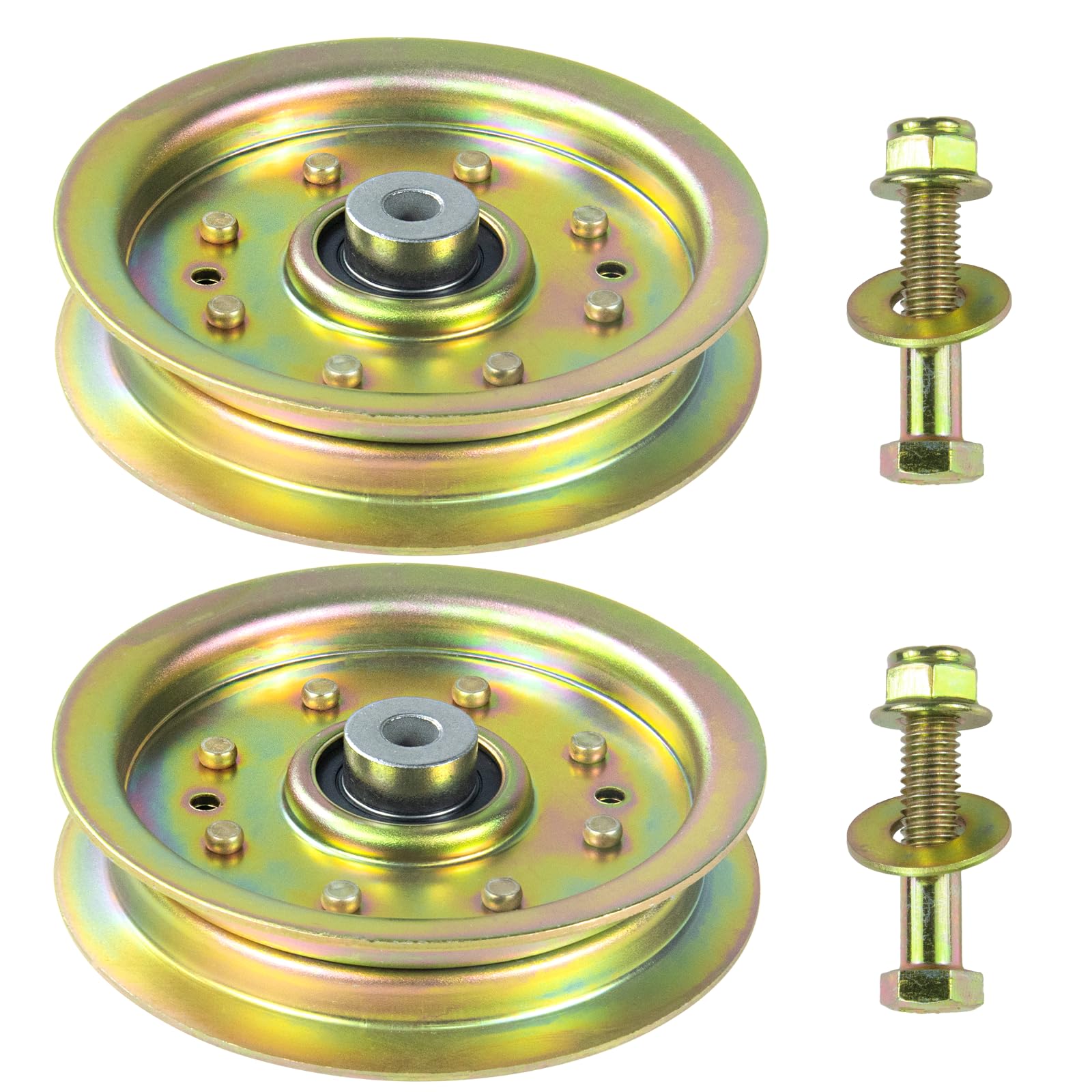 Photo 1 of GUSUHAWK 2 Pack 756-04129B Idler Pulley Replace 753-08171 956-04129B 753-08068A for Cub Cadet 42" 50" RZT 50, RZT 54, LT1045, LTX 1040, LTX 1045, LTX 1050, Craftsman LT1500 LT2000, Troy Bilt 42" Decks