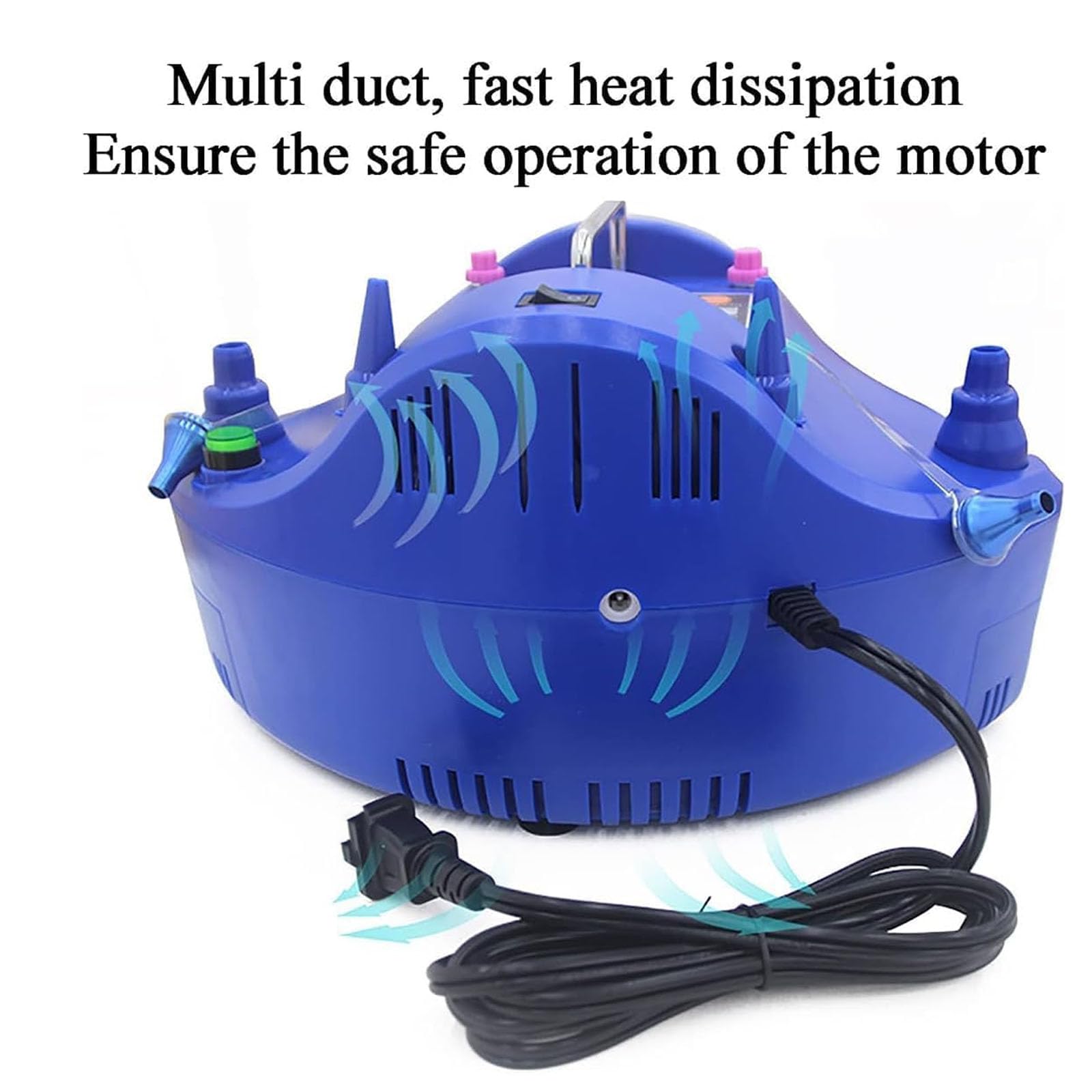 Pompa Elettrica Di Precisione Per Palloncini Da 1200 W, Gonfiatore Quantitativo Per Palloncini, Con Interruttore A Pedale E 2 Ugelli, Contatore Automatico, Tempo Regolabile, Per Celebrazioni,